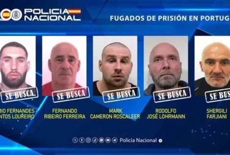 La Policía Nacional difunde la imagen de los cinco presos peligrosos fugados en Portugal