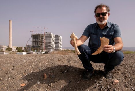 Un vecino de Málaga halla cientos de restos prehistóricos en unos montículos en la playa