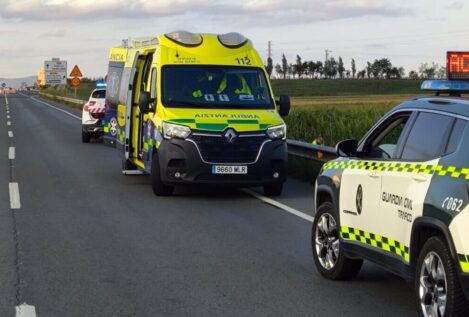 Detenido un conductor en Caparroso (Navarra) por darse a la fuga tras atropellar a dos ciclistas