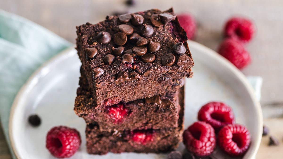 Brownie de chocolate saludable con tres simples ingredientes