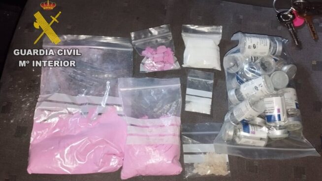 La Guardia Civil detiene a un hombre por tráfico de cocaína rosa, MDMA y ketamina en Albacete