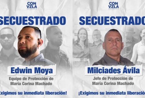 La oposición venezolana denuncia la detención de dos escoltas de María Corina Machado