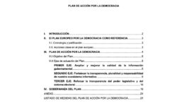 Consulte aquí el Plan de Acción por la Democracia aprobado por el Gobierno