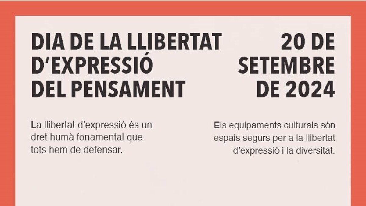 La Generalitat y centros culturales celebran este viernes el Día de la Libertad de Expresión