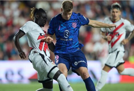 El Atlético de Madrid no pasa del empate (1-1) ante un sólido Rayo Vallecano