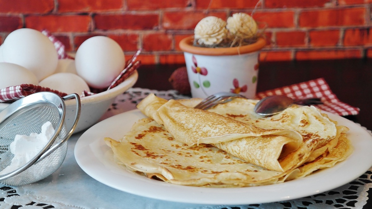 ¿Cómo hacer creps salados para cuatro?