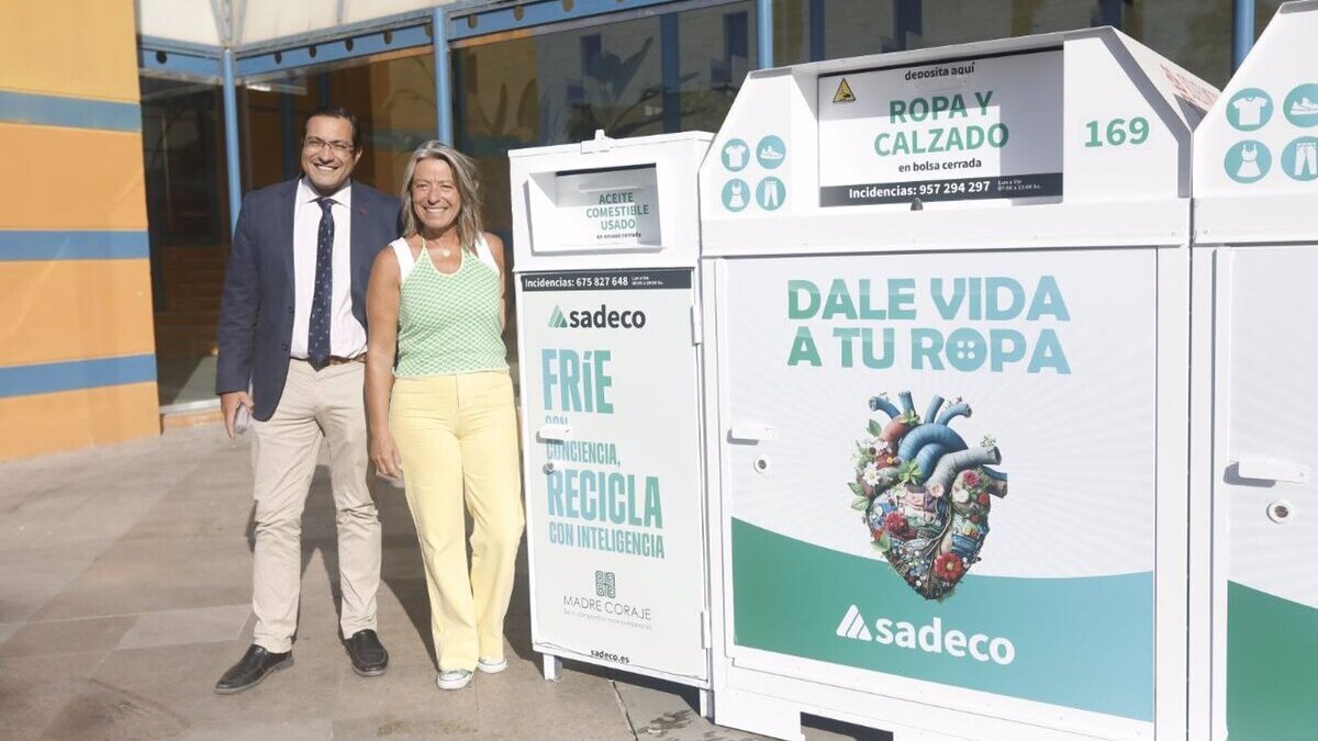 Sadeco estrena 80 contenedores para reciclaje de textil y aceite en Córdoba