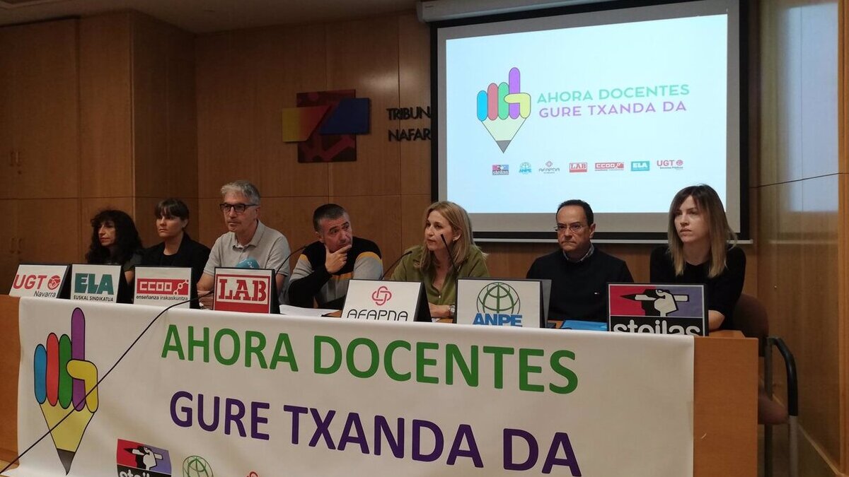 Sindicatos educativos de Navarra mantienen la huelga ante la «nula respuesta» de Educación