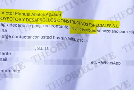 Un empresario envió a casa de Ábalos un aviso para su hijo mayor: «Urge: petróleo venezolano»