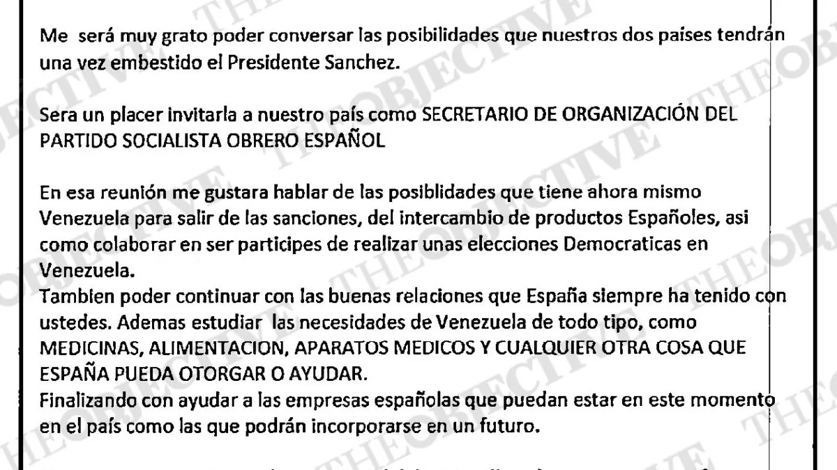 La UCO encuentra la carta de invitación de Ábalos a Delcy a Barajas desvelada por TO