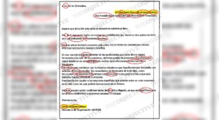 Ábalos invitó a Delcy con una carta que tenía 27 faltas de ortografía: «Cuando sea embestido...»