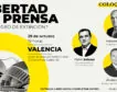 THE OBJECTIVE organiza este martes en Valencia un coloquio sobre la libertad de prensa