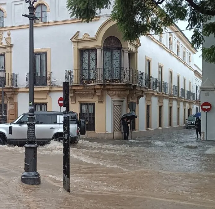 Jerez de la Frontera sufrió este miércoles el día más lluvioso desde que hay registros