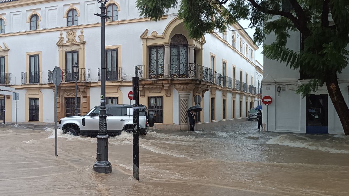 Jerez de la Frontera sufrió este miércoles el día más lluvioso desde que hay registros