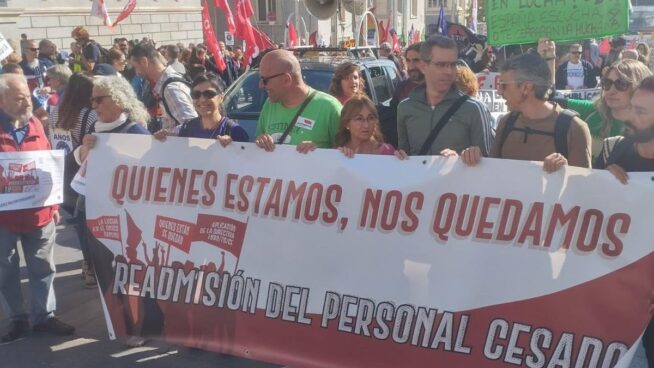 Una protesta en Madrid pide atajar la temporalidad en el empleo público