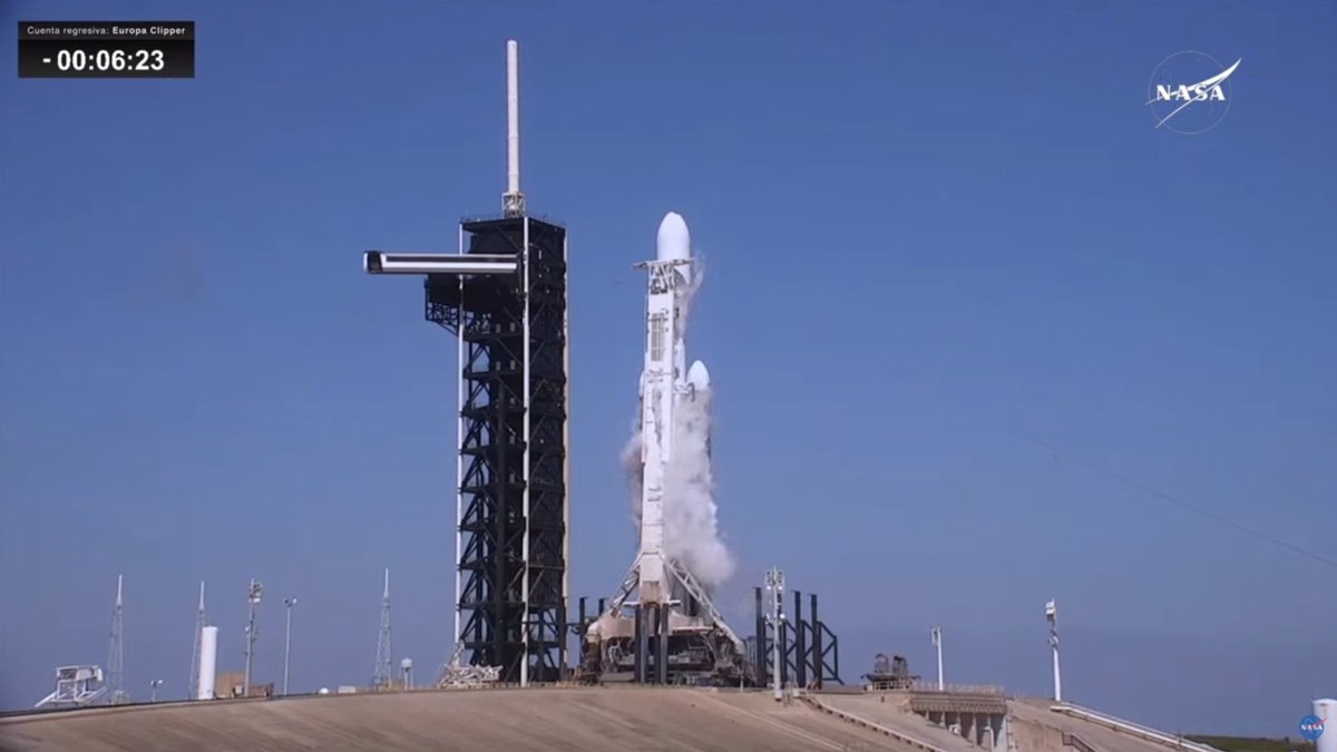 La NASA lanzan con éxito la Europa Clipper, la mayor nave espacial de exploración planetaria