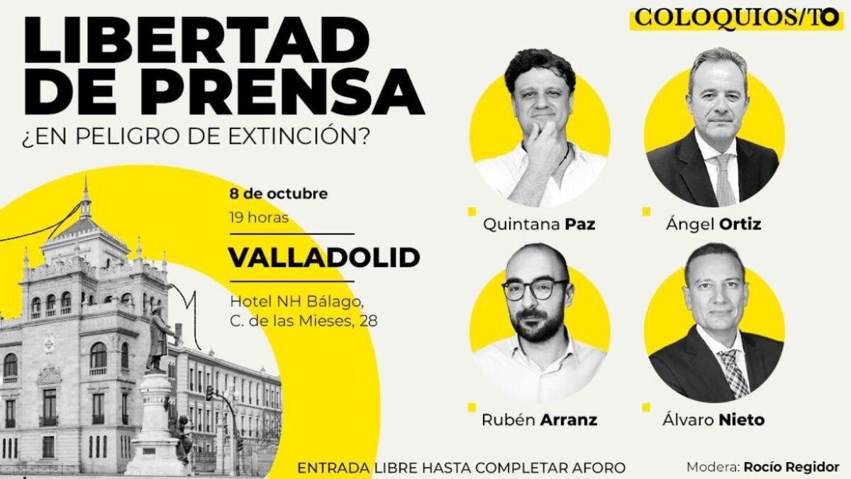 Debate sobre la Libertad de Prensa: Quintana Paz, Rubén Arranz, Ángel Ortiz y Álvaro Nieto