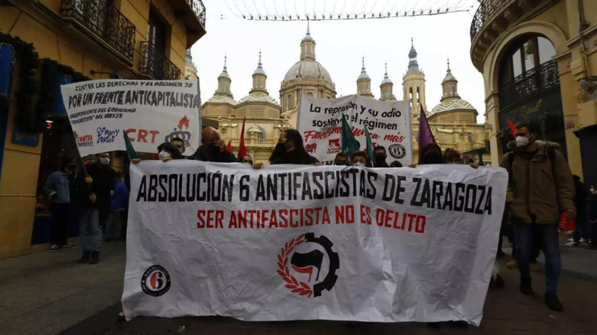 Sindicatos y manifestantes exigirán de nuevo este sábado el indulto a los ‘seis de Zaragoza’