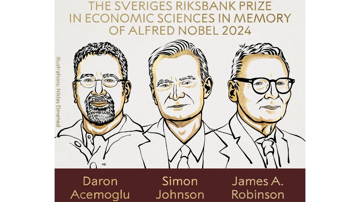 Daron Acemoglu, Simon Johnson y James A. Robinson, Nobel de Economía 2024