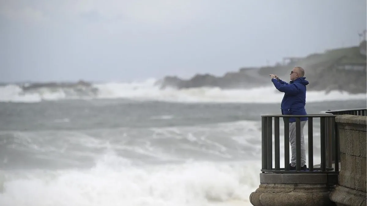 Casi toda España en riesgo por viento, lluvia y oleaje debido a la borrasca Kirk