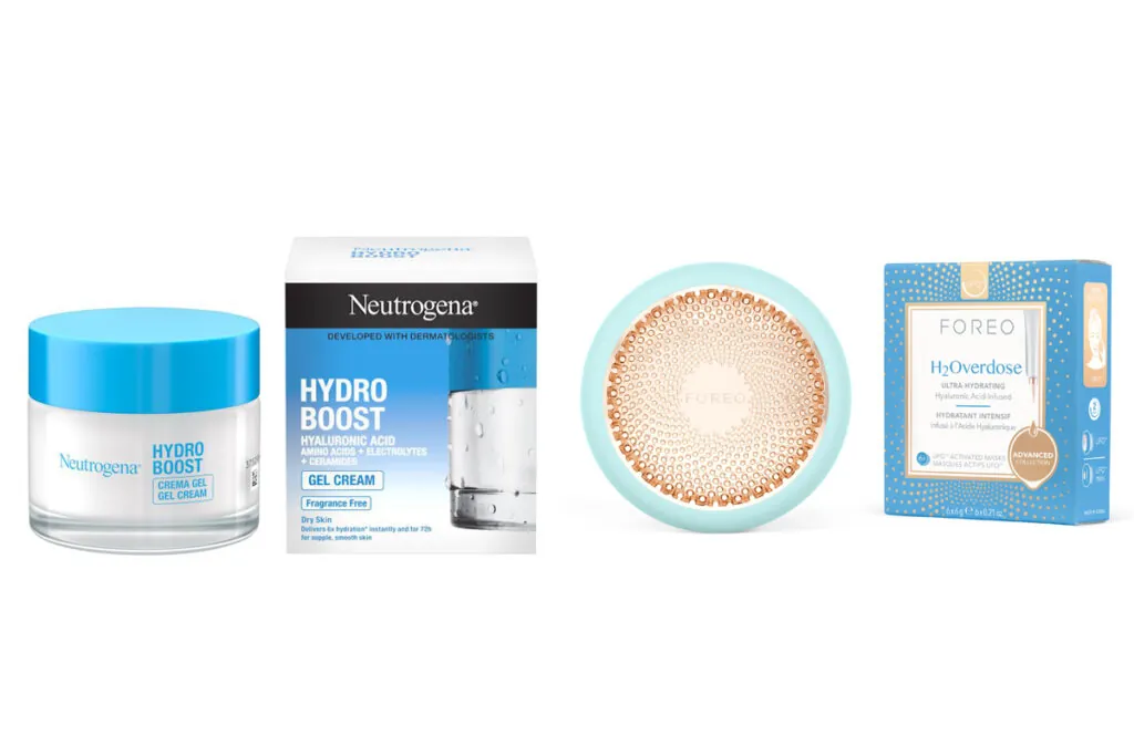 NEUTROGENA Hydro Boost Crema // FOREO Mascarilla hidratante