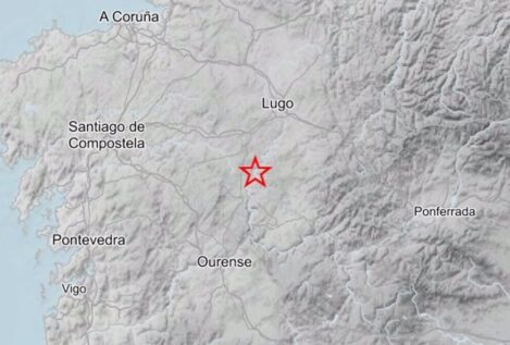 Registrado un terremoto de magnitud 3 en la localidad de Taboada (Lugo)