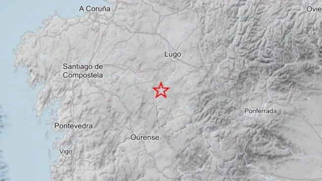 Registrado un terremoto de magnitud 3 en la localidad de Taboada (Lugo)