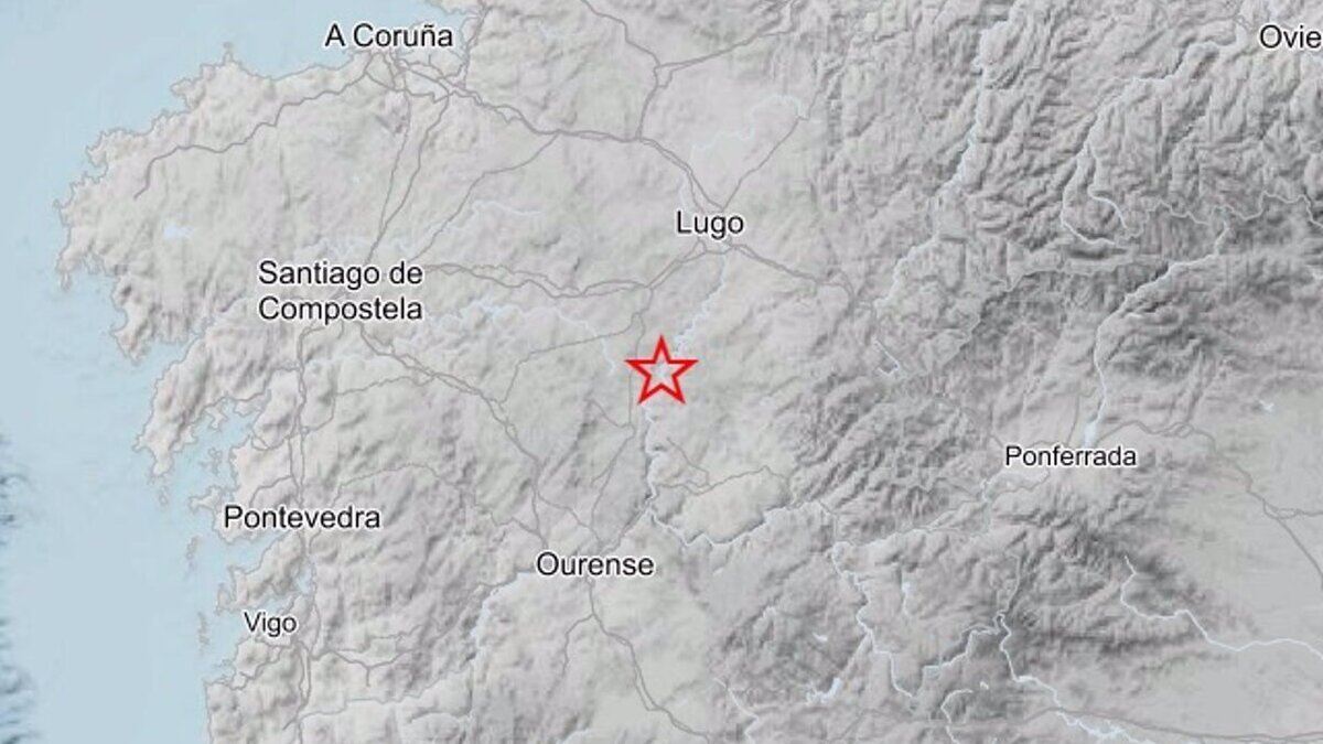 Registrado un terremoto de magnitud 3 en la localidad de Taboada (Lugo)