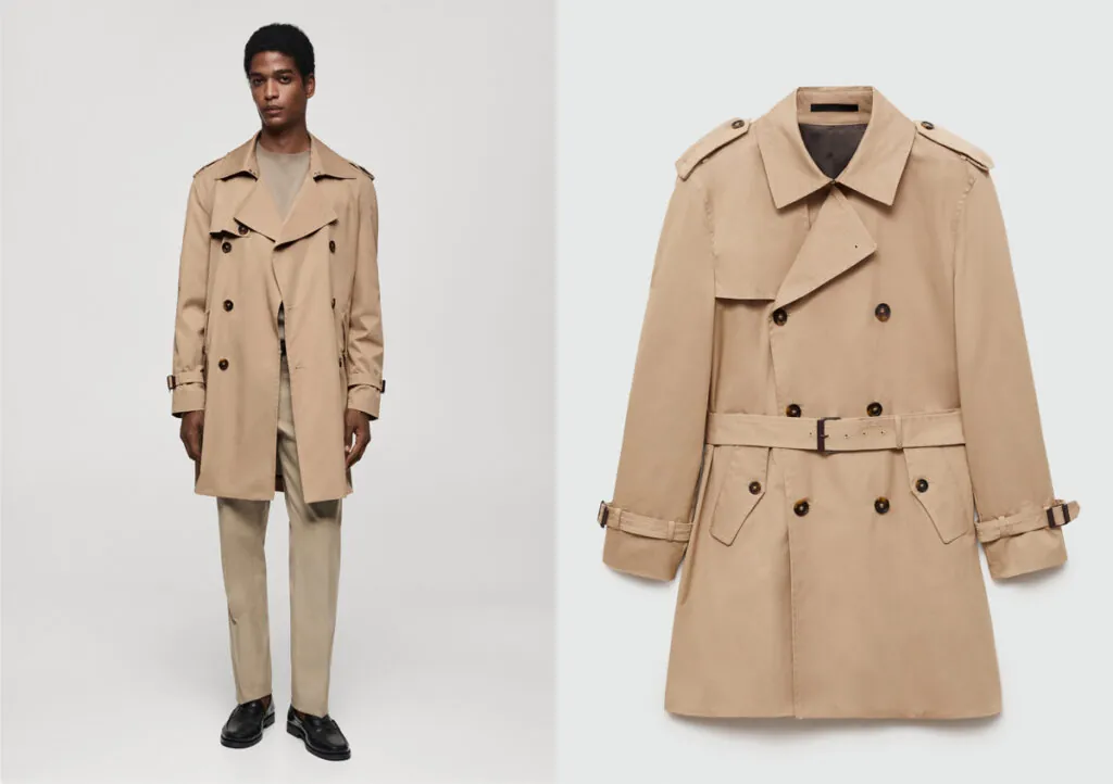 Trench de estilo clásico de Mango