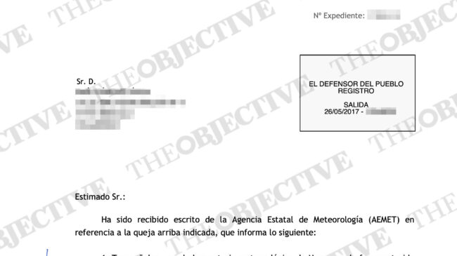 Datos erróneos, denuncias ante el Defensor del Pueblo... las quejas por la web de la Aemet