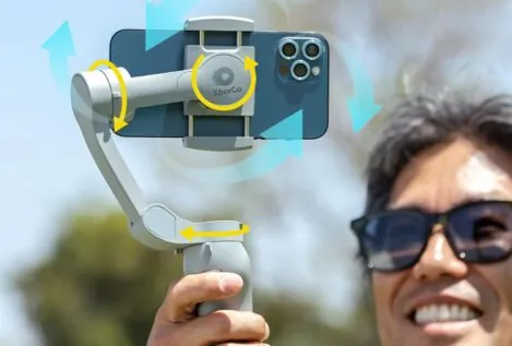 ¡Revoluciona tus vídeos con el Gimbal estabilizador de teléfono impulsado por IA!