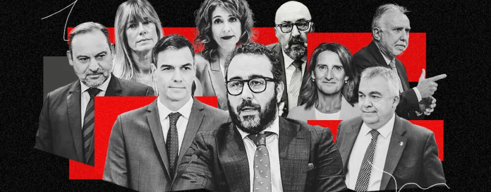 Aldama tira de la manta y apunta a Sánchez, Gómez, Ribera, Ábalos, Cerdán y Torres