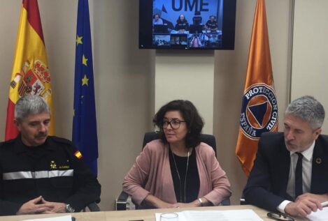 Así fue el simulacro por inundación en Aragón en el que Marlaska dirigió la UME