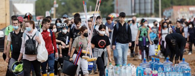 La solidaridad de toda España se vuelca con las zonas más afectadas por la DANA