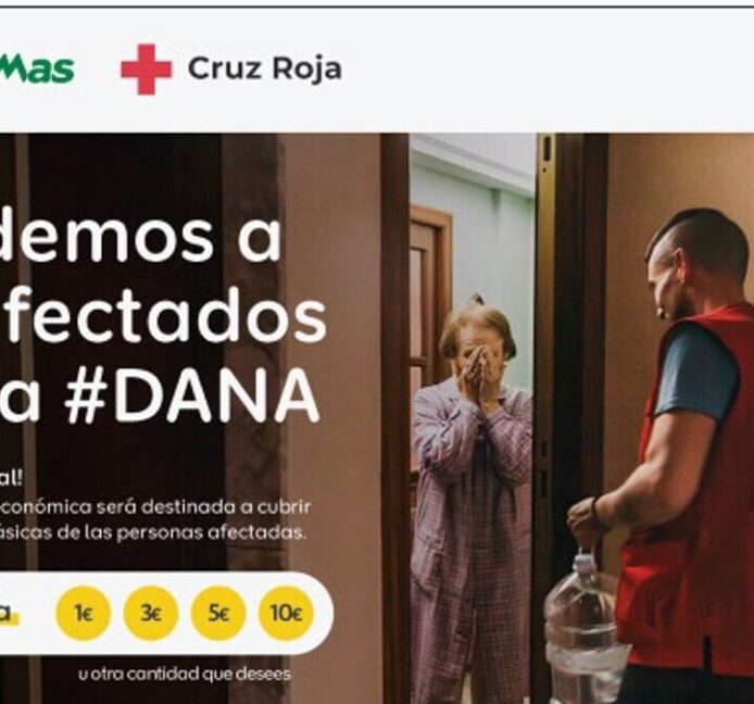 La cadena de supermercados Ahorramas lanza una campaña de donación por el temporal