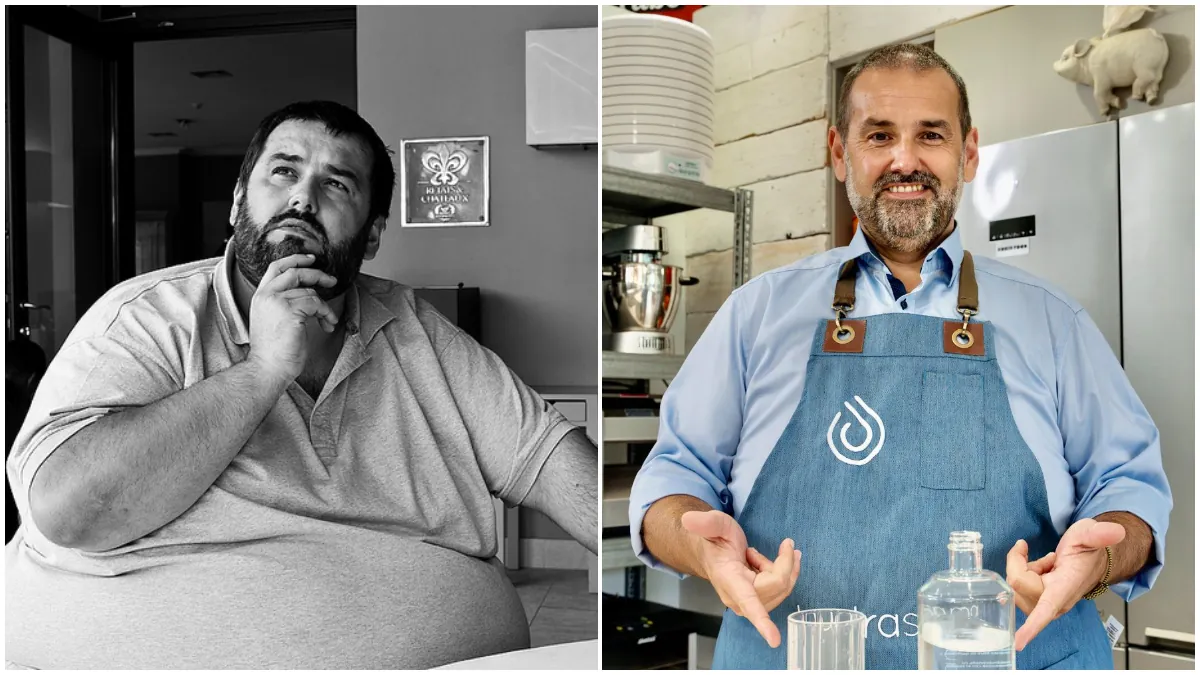 El gran cambio físico del chef David de Jorge: los motivos que le han llevado a perder 140 kilos