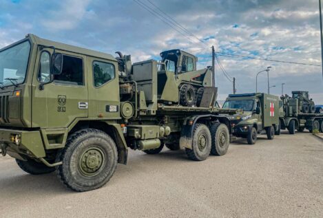 Un contingente de la Legión viaja de Almería a Valencia para colaborar en los rescates