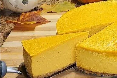 Cheesecake de calabaza vegana: (YouTube)