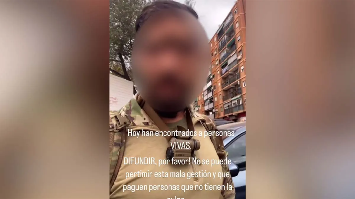 Un militar estalla contra el Gobierno: «24 horas en Valencia y no nos dejan hacer nada»