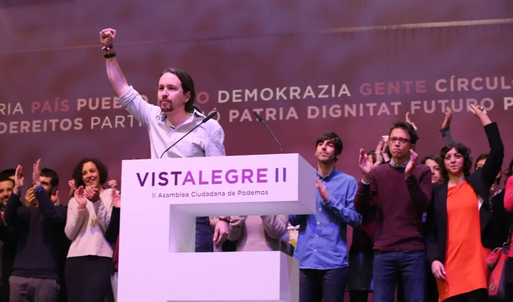 Pablo Iglesias e Íñigo Errejón en el congreso de Vistalegre II