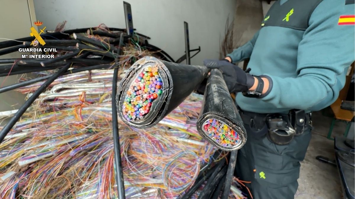 La Guardia Civil investiga a dos hombres por robar 2,6 toneladas de cobre en Navarra