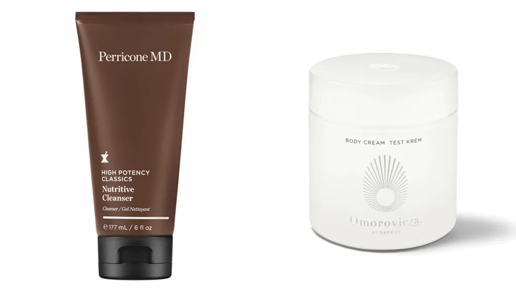 Productos para la hidratación corporal de Perricone MD y Omorovicza