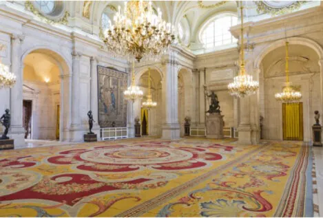 Así es el salón de las columnas del Palacio Real: el escenario inusual del discurso del Rey