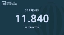 11840: tercer premio de la Lotería de Navidad 2024