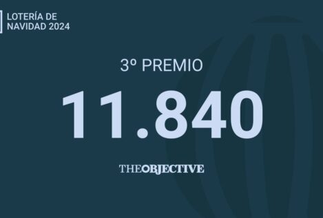 11840: tercer premio de la Lotería de Navidad 2024