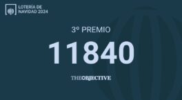 11840: tercer premio de la Lotería de Navidad 2024