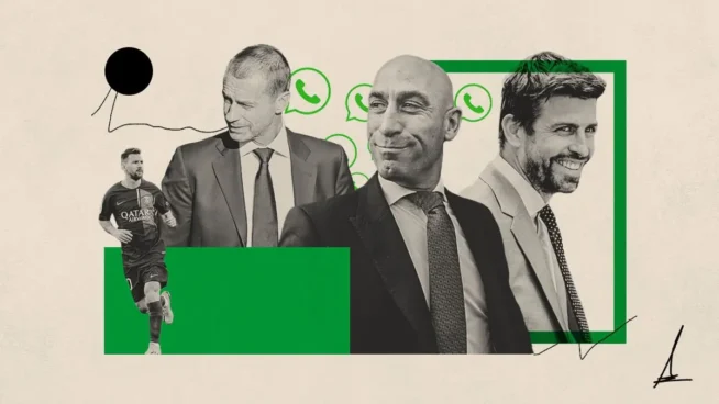 Un juez español abre una causa contra Messi, Piqué, Rubiales y Ceferin por corrupción