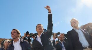 Aznar y Rajoy se unen a Feijóo y Ayuso en el acto de apoyo a Edmundo González en Madrid