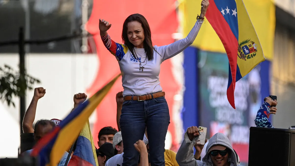 María Corina Machado, en libertad tras haber sido detenida por agentes del régimen