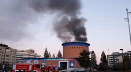 Un incendio sin víctimas daña gravemente la cúpula del Planetario de Pamplona